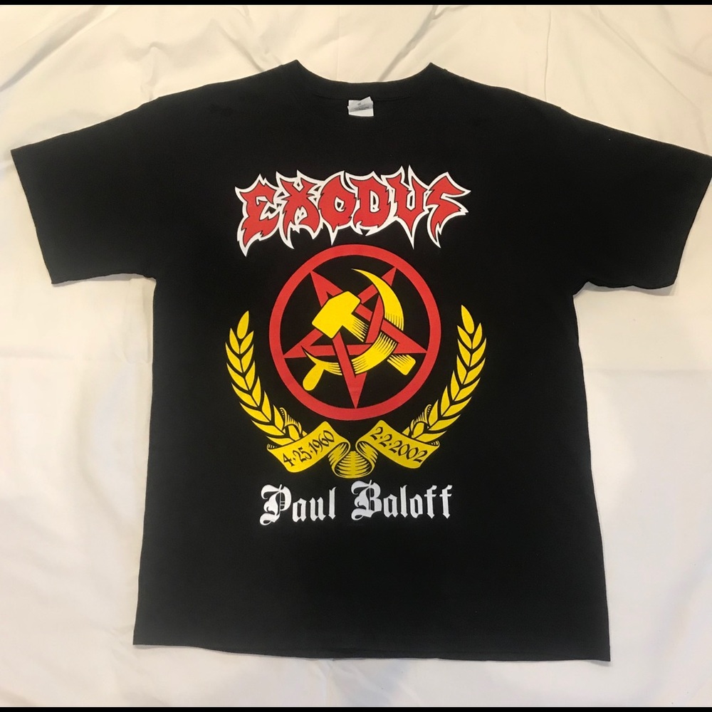 COPY - Exodus Paul Baloff Official Tribute T Large NWOT